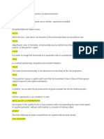 Prelim Quiz 2 Accounting For Partnership Formation