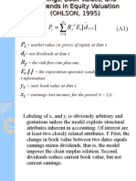 Earnings, Book Values, and Dividends