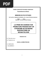 27 La Prise en Charge D'un Prématuré Présentant Un Syndrome de Détresse Respiratoire