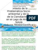 Caso de Cianobacteria en El Lago de Atitlán Guatemala