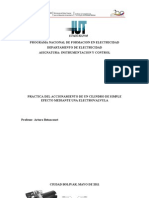 Practica Del Accionamiento de Un Cilindro de Simple Efecto Mediante Una Electrovalvula