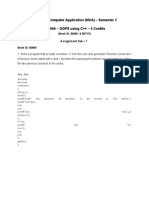 Master of Computer Application (MCA) - Semester 2 MC0066 - OOPS Using C++ - 4 Credits