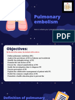 Pulmonary Embolism: Here Is Where Your Presentation Begins