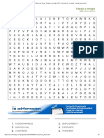 Imprimir Sopa de Letras - Trabajo y Energía (10º - Secundaria - Energía - Trabajo Mecanico)