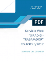 Manual Siradig-Trabajador RG 4003 e 2017 - Vigente 2019