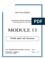 Earth and Life Science: Ms Publisher