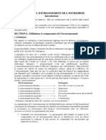 L'environnement de L'entreprise