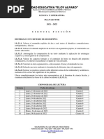 LL 1 - Plan Lector Indicaciones Generales