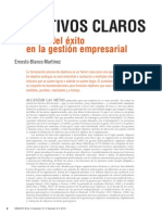 Objetivos Claros - Clave Del Éxito en La Gestión Empresarial