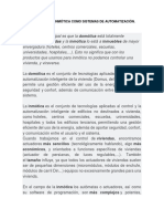 La Domótica y La Inmótica Como Sistemas de Automatización