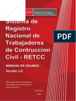 Manual - Sistema de Registro Nacional de Trabajadores de Contruccion Civil - RETCC