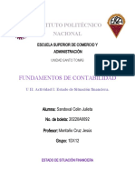 U II - Actividad I - Estado de Situación Financiera.