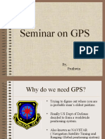 Seminar On GPS: By, Pruthwin