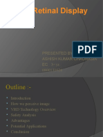 Virtual Retinal Display: Presented By: Ashish Kumar Chaurasia Ec 3 Yr. 0800131024