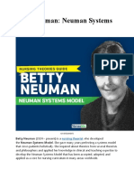 Betty Neuman: Neuman Systems Model