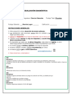 Diagnostico Ciencias 3AB