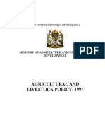 Tanzania Agricultural and Livestock Policy (1997)