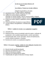 Contenido Del Curso de Circuitos Eléctricos II