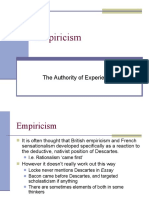 Empiricism: The Authority of Experience