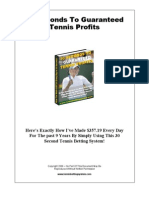 30 Seconds To Guaranteed Tennis Profit