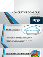 Concept of Domicile