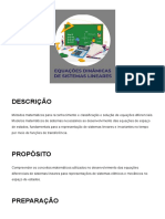 Equações Dinâmicas de Sistemas Lineares