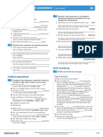 Optimise Your Grammar - B2: Reported Speech