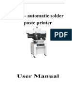 Semi - Automatic Solder Paste Printer