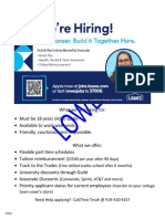 High School Hiring Flyer