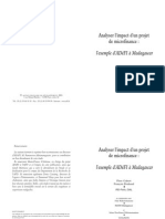 Analyser L'impact D'un Projet de Microfinance: L'exemple d'ADéFI À Madagascar (AFD/2005)