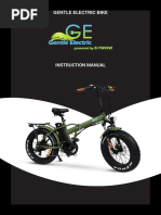 Gentle Electric Bike: Instruction Manual