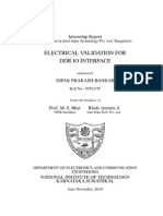 Electrical Validation For DDR Io Interface: Internship Report