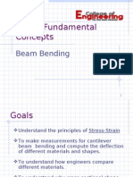 Lab 2: Fundamental Concepts: Beam Bending