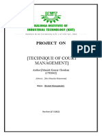 Project On: (Technique of Court Management)