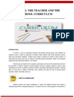 Educ 321: The Teacher and The School Curriculum