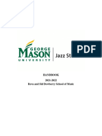 Mason Jazz Handbook - Fall 2021