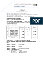 Contract: Seller: Vietnam Latca Joint Stock Company