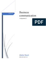 Business Communication: Abdul Basit