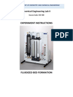 Experiment Instructions: Chemical Engineering Lab II