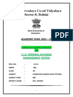 Govt. Sarvodaya Co-Ed Vidyalaya Sector-8, Rohini: Academic Year: 2021 - 22