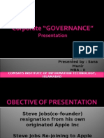 Corporate Governance - Apple Inc Case Study