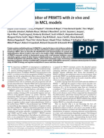 EPZ015666, A SAM-cooperative Selective Inhibitor of PRMT5 With in Vivo and in Vitro Potency in MCL Models