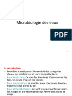 Microbiologie Des Eaux