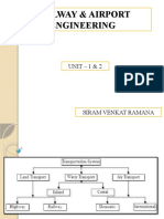 Railway & Airport Engineering: UNIT - 1 & 2