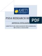 Psda Research Report: Artificial Intelligence