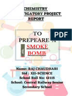 Chemistry Investigatory Project On Smoke Bomb