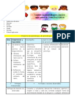 4 Grado Sesiones Propuestas para Inicio Del Año Escolar