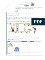 Examen Primer Quimestre Matemática