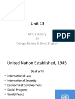 Unit 13: AP US History by Derege Ramso & David English