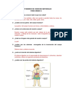 Cuestionario de Ciencias Naturales